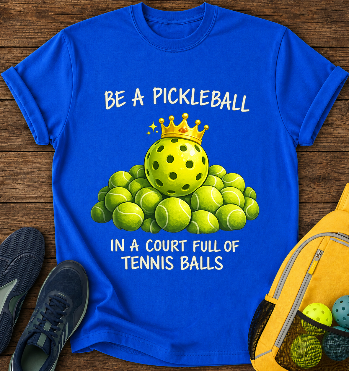 Be a Pickleball in a Court Full of Tennis Balls - T-Shirt