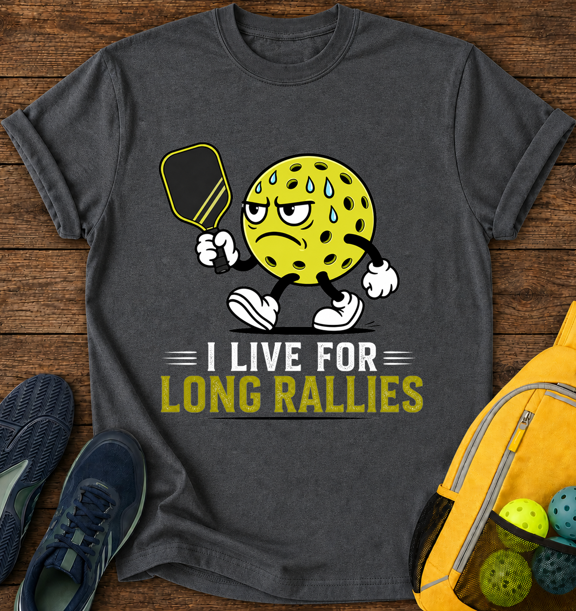 I Live For Long Rallies - T-Shirt