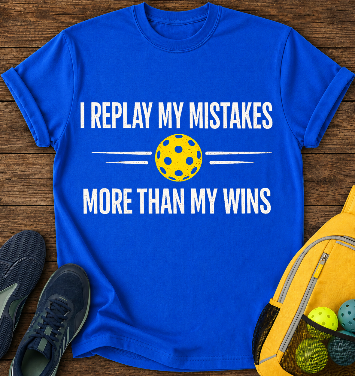 I Replay My Mistakes More Than My Wins - T-Shirt