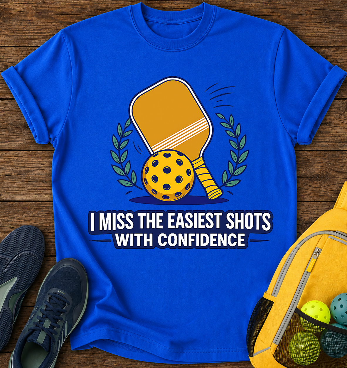 I Miss The Easiest Shots With Confidence - T-Shirt