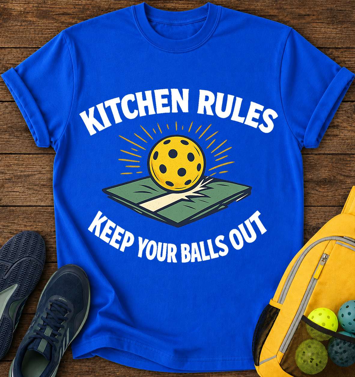 Kitchen Rules Keep Your Balls Out - T-Shirt