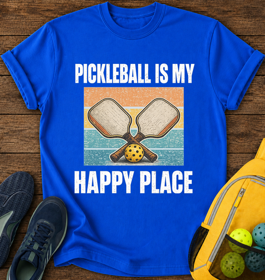 Pickleball is my Happy Place - T-Shirt