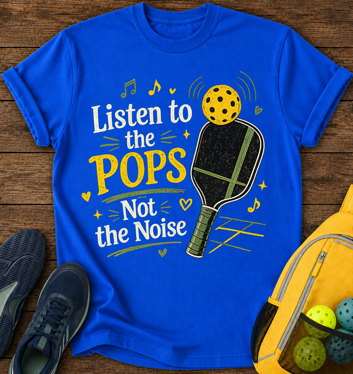 Listen To the POPS Not The Noise - T-Shirt