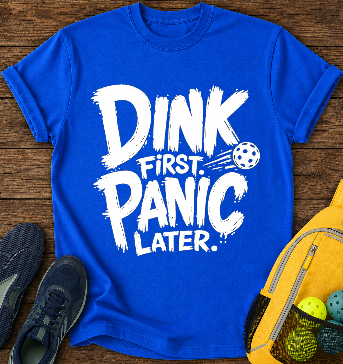 Dink First Panic Later - T-Shirt