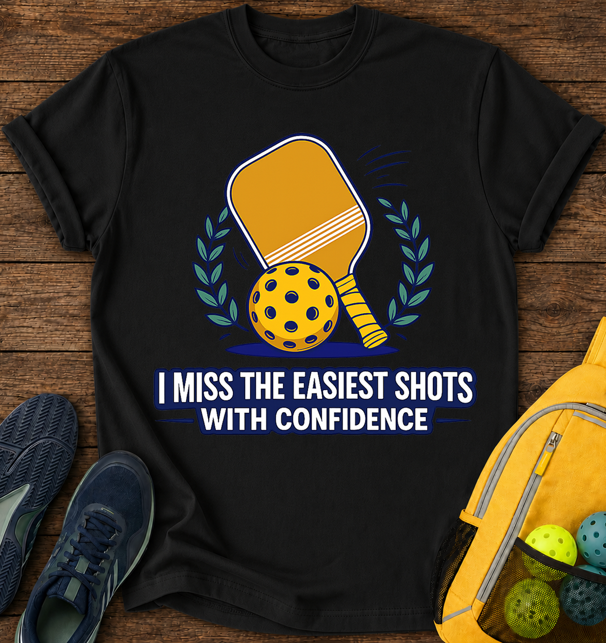 I Miss The Easiest Shots With Confidence - T-Shirt