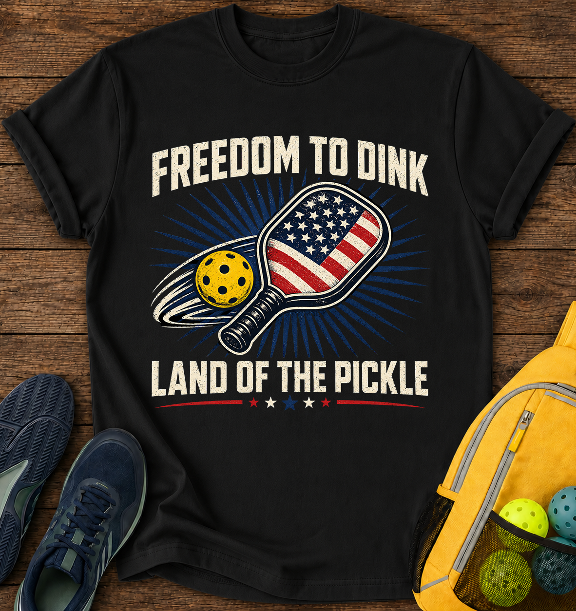 Freedom To Dink Land Of the Pickle - T-Shirt