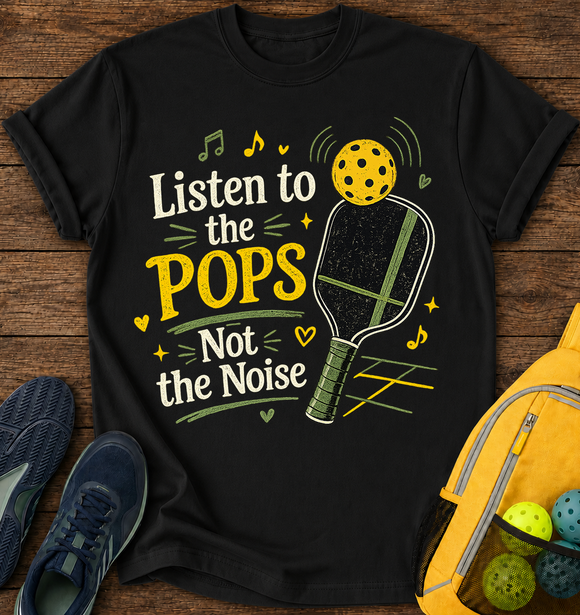 Listen To the POPS Not The Noise - T-Shirt