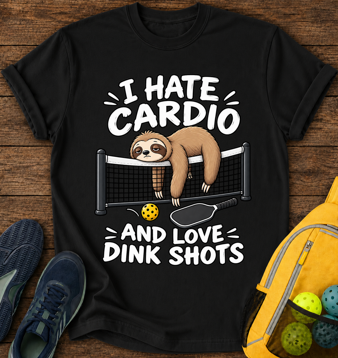 I Hate Cardio and Love Dink Shots - T-Shirt