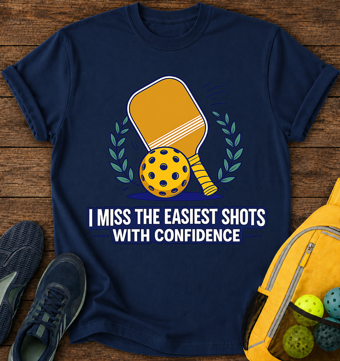 I Miss The Easiest Shots With Confidence - T-Shirt