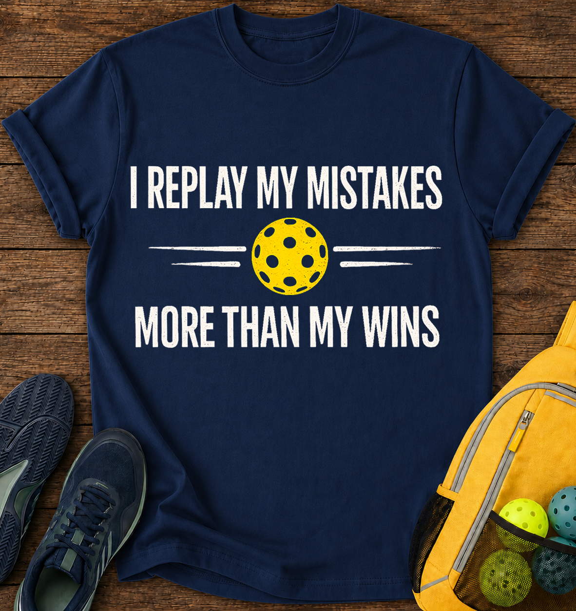 I Replay My Mistakes More Than My Wins - T-Shirt