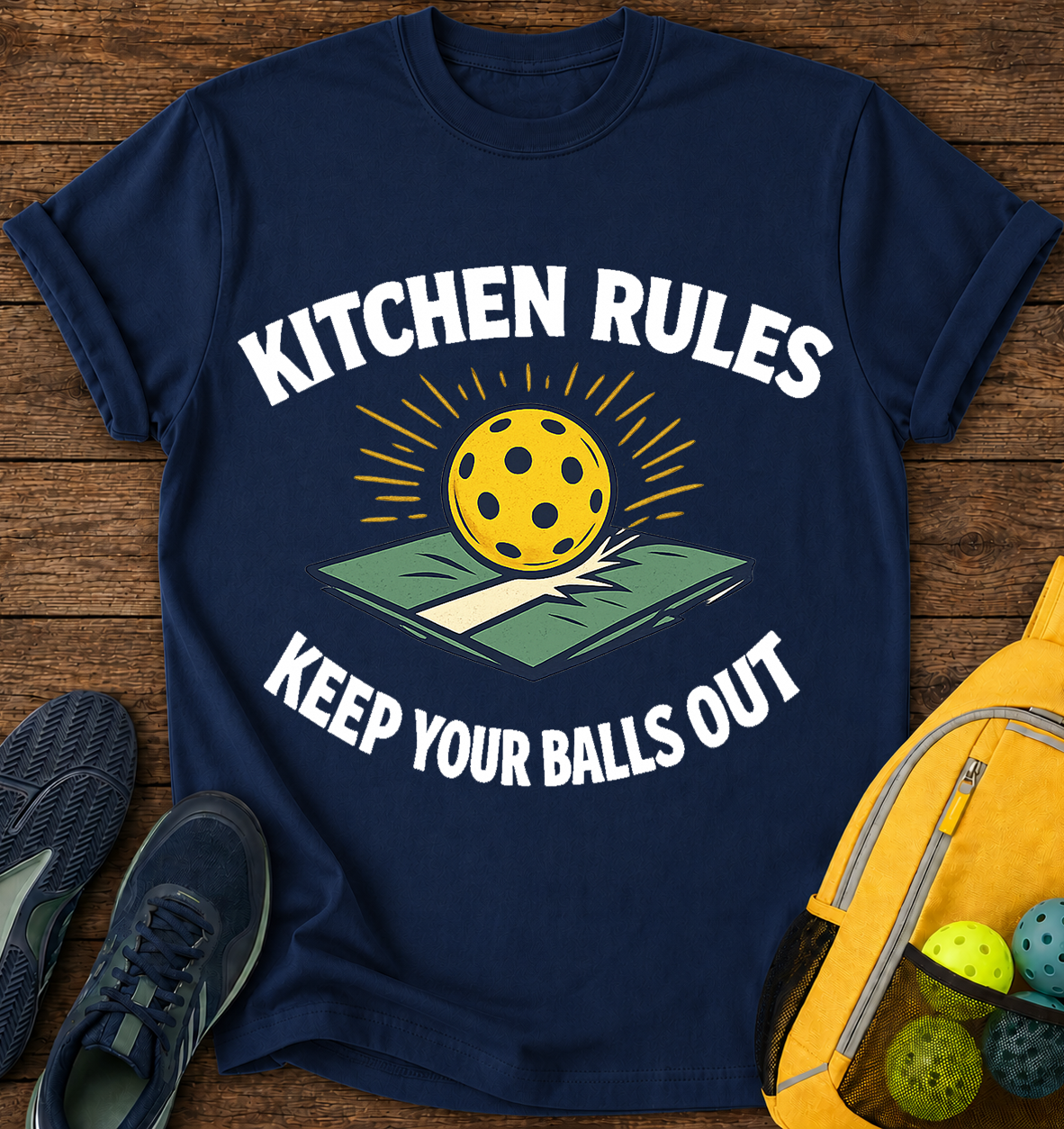Kitchen Rules Keep Your Balls Out - T-Shirt
