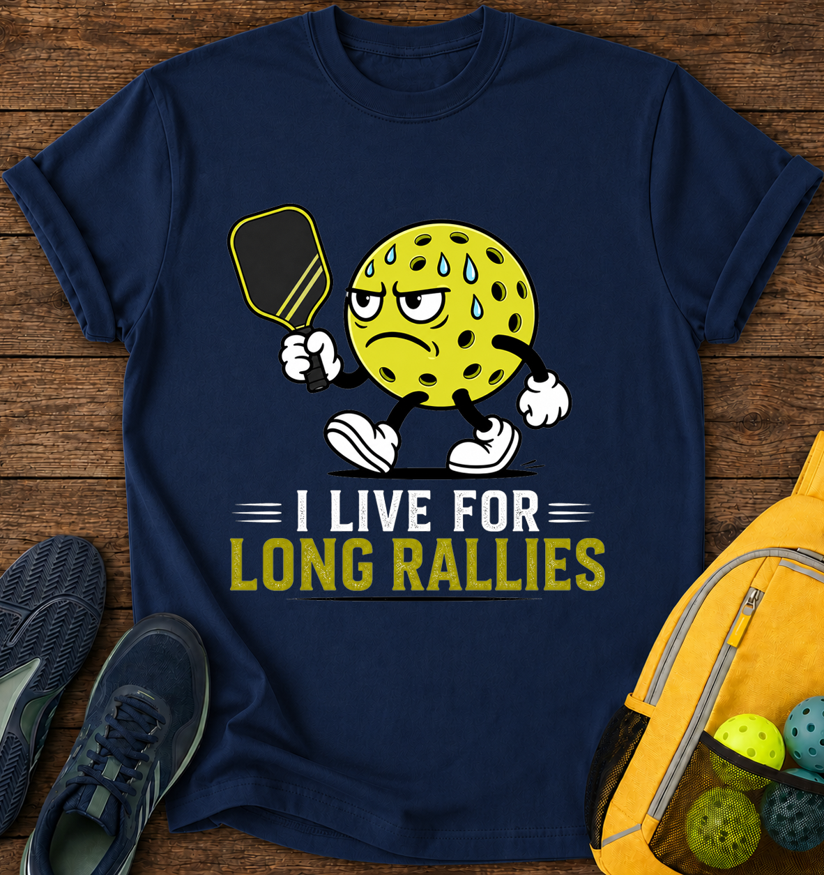 I Live For Long Rallies - T-Shirt