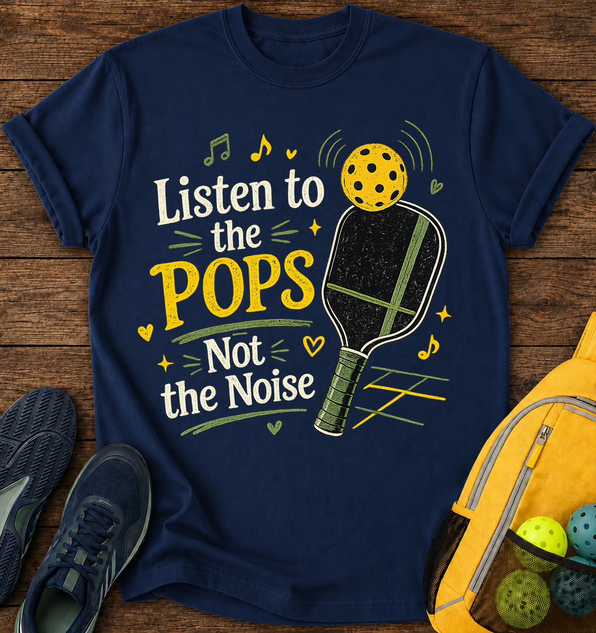 Listen To the POPS Not The Noise - T-Shirt