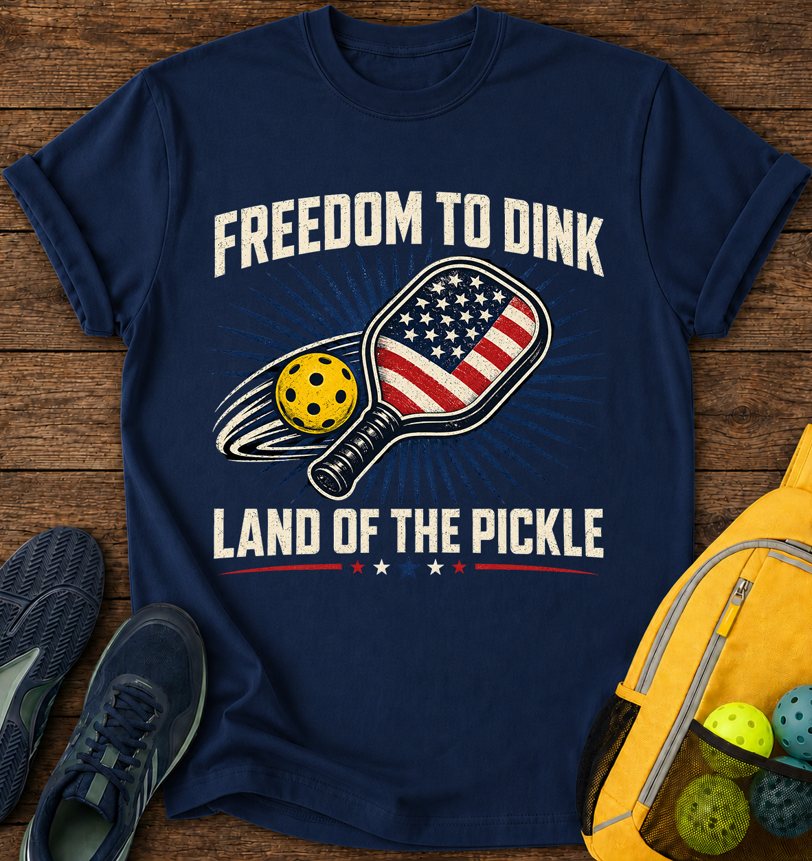 Freedom To Dink Land Of the Pickle - T-Shirt