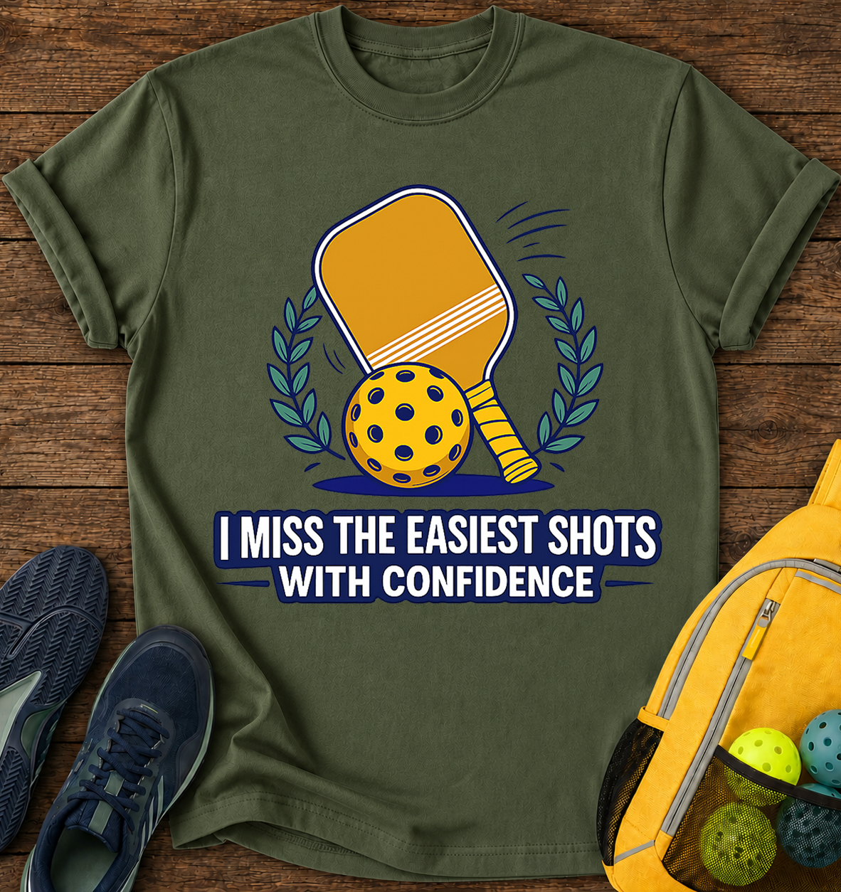 I Miss The Easiest Shots With Confidence - T-Shirt