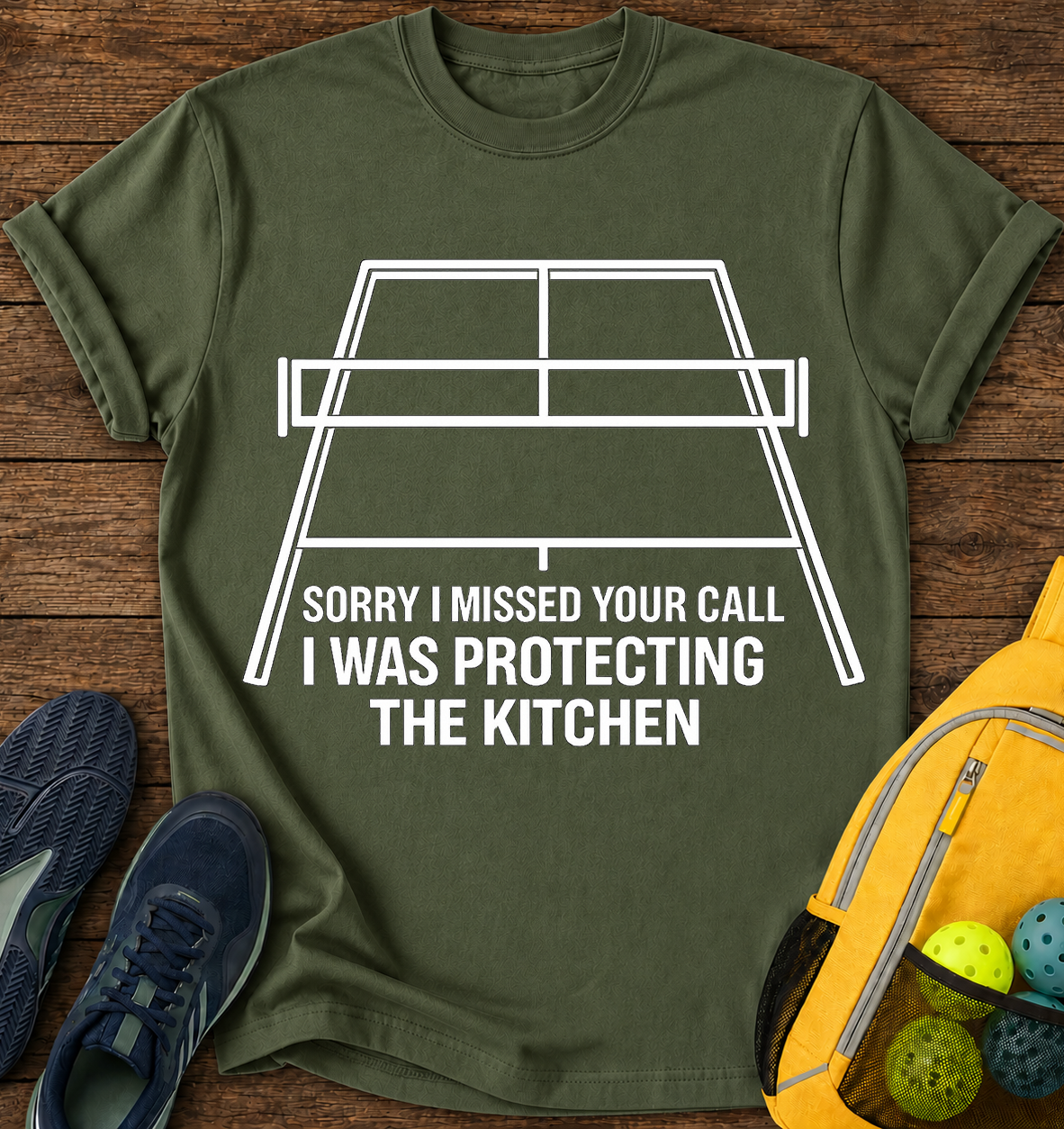 Sorry i missed your call I Was Protecting the Kitchen - T-Shirt
