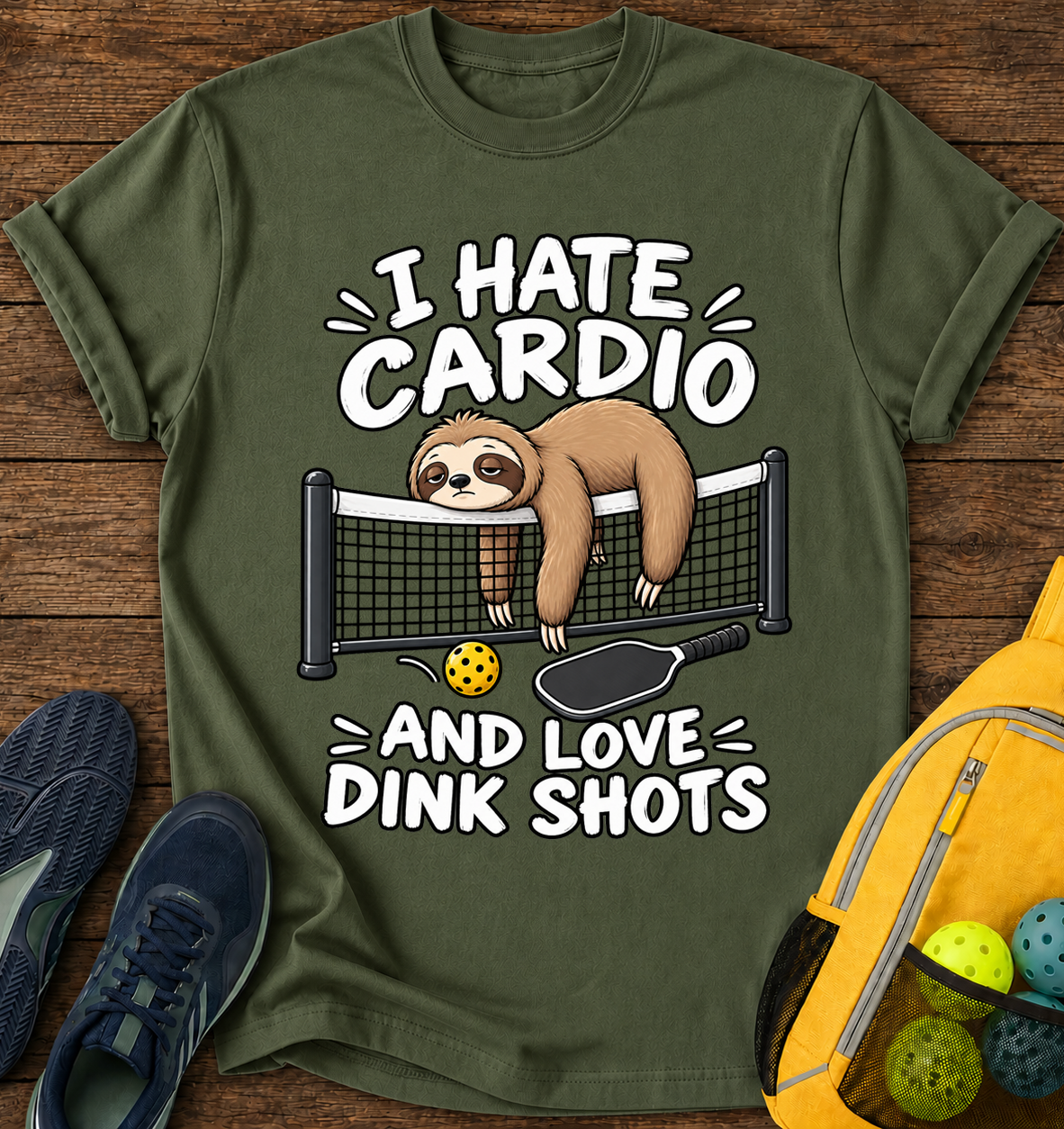 I Hate Cardio and Love Dink Shots - T-Shirt