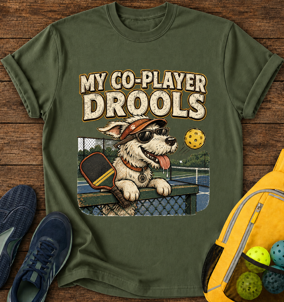 My Co-Player Drools - T-Shirt