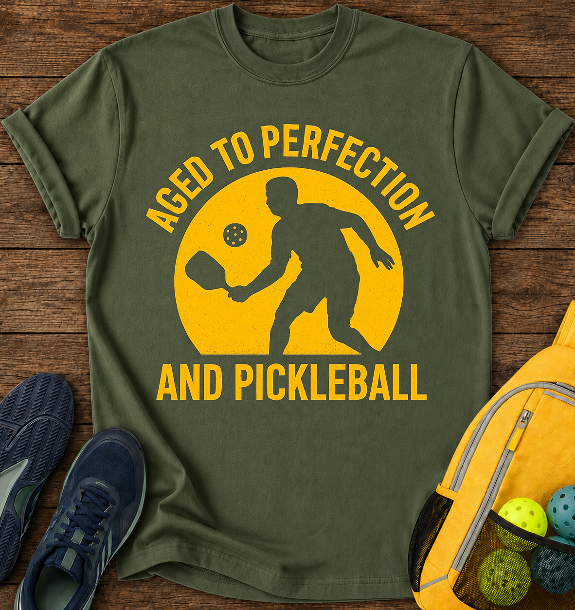 Aged to Perfection… and Pickleball - T-Shirt