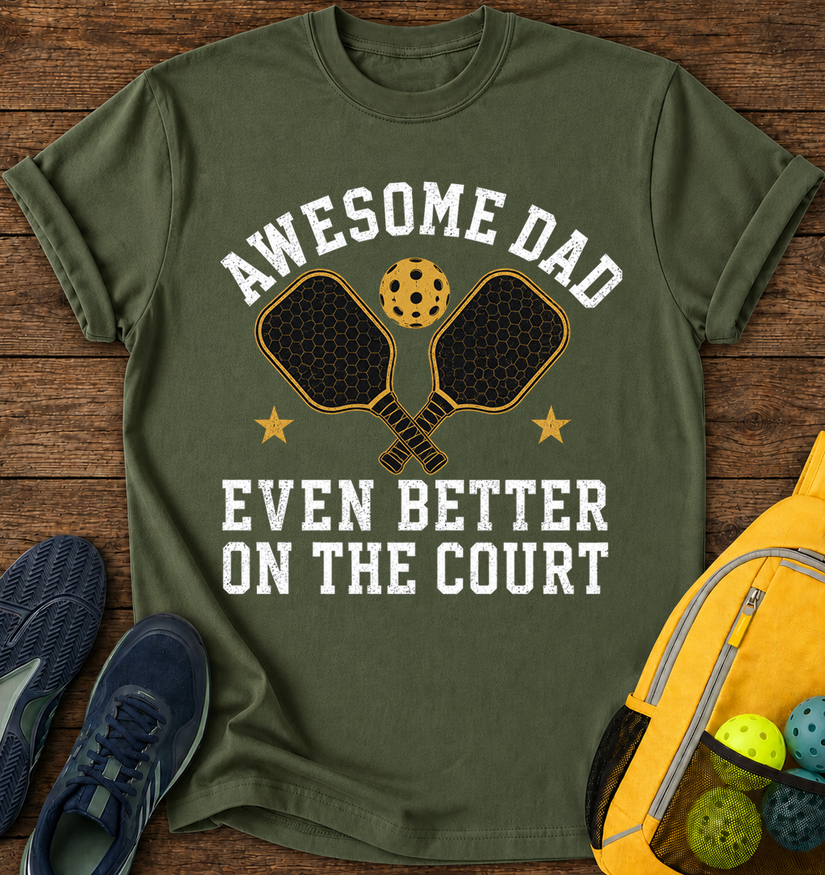 Awesome Dad Even Better On The Court - T-Shirt