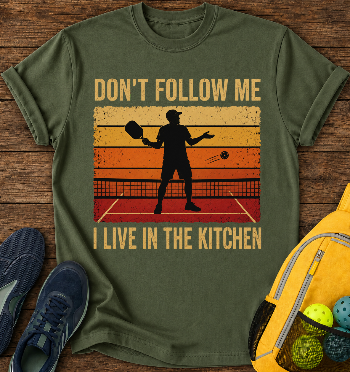 Don't Follow Me I Live in The Kitchen - T-Shirt