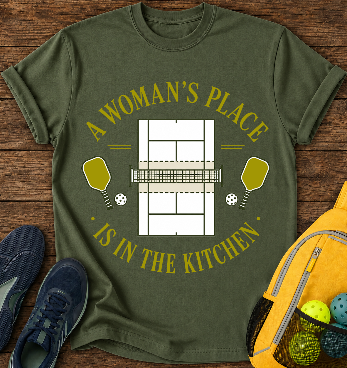 A Woman's Place is in The Kitchen - T-Shirt