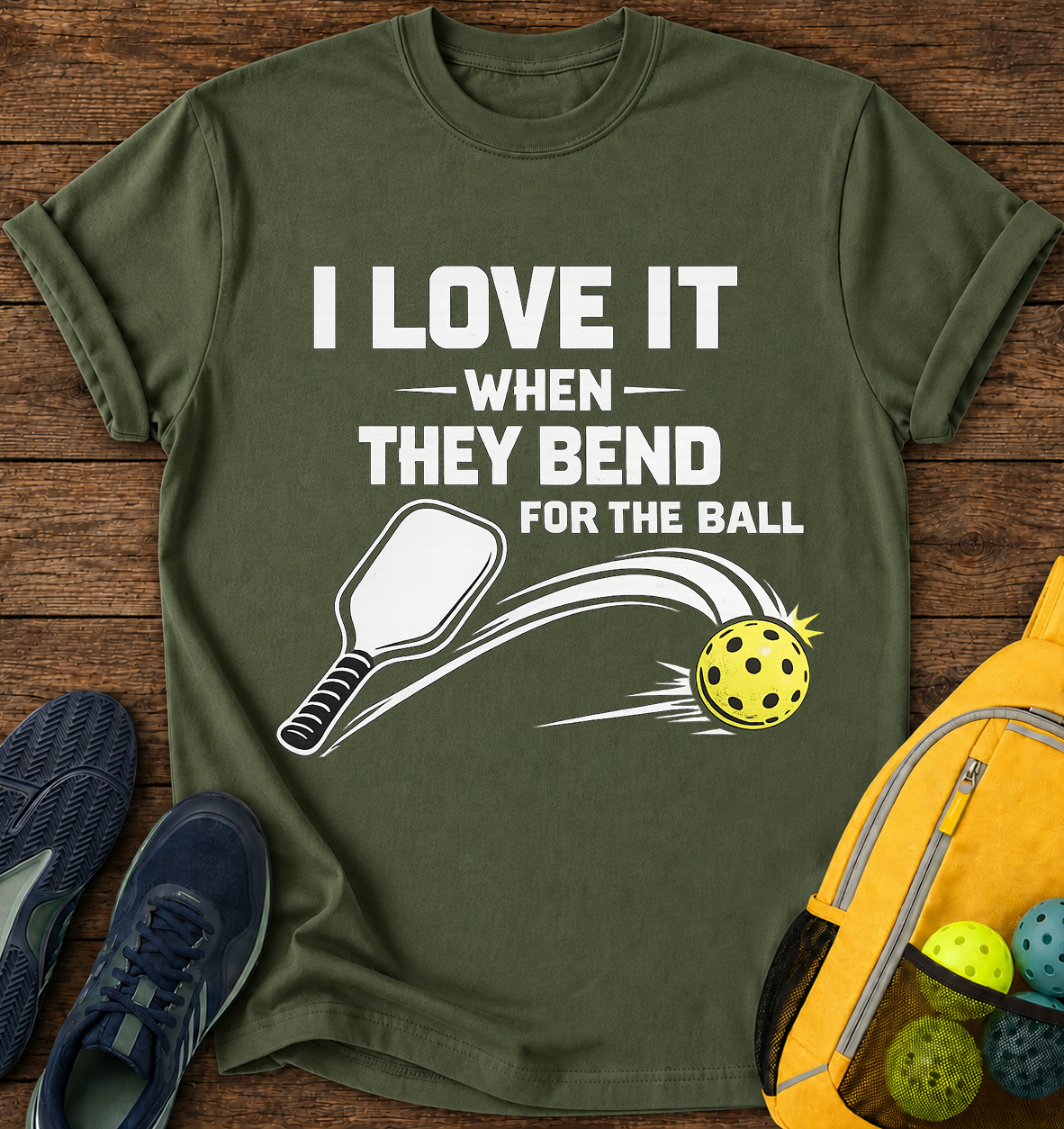 I Love it When They Bend For The Ball - T-Shirt