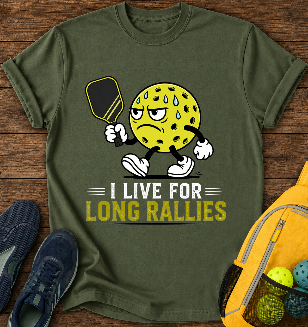 I Live For Long Rallies - T-Shirt