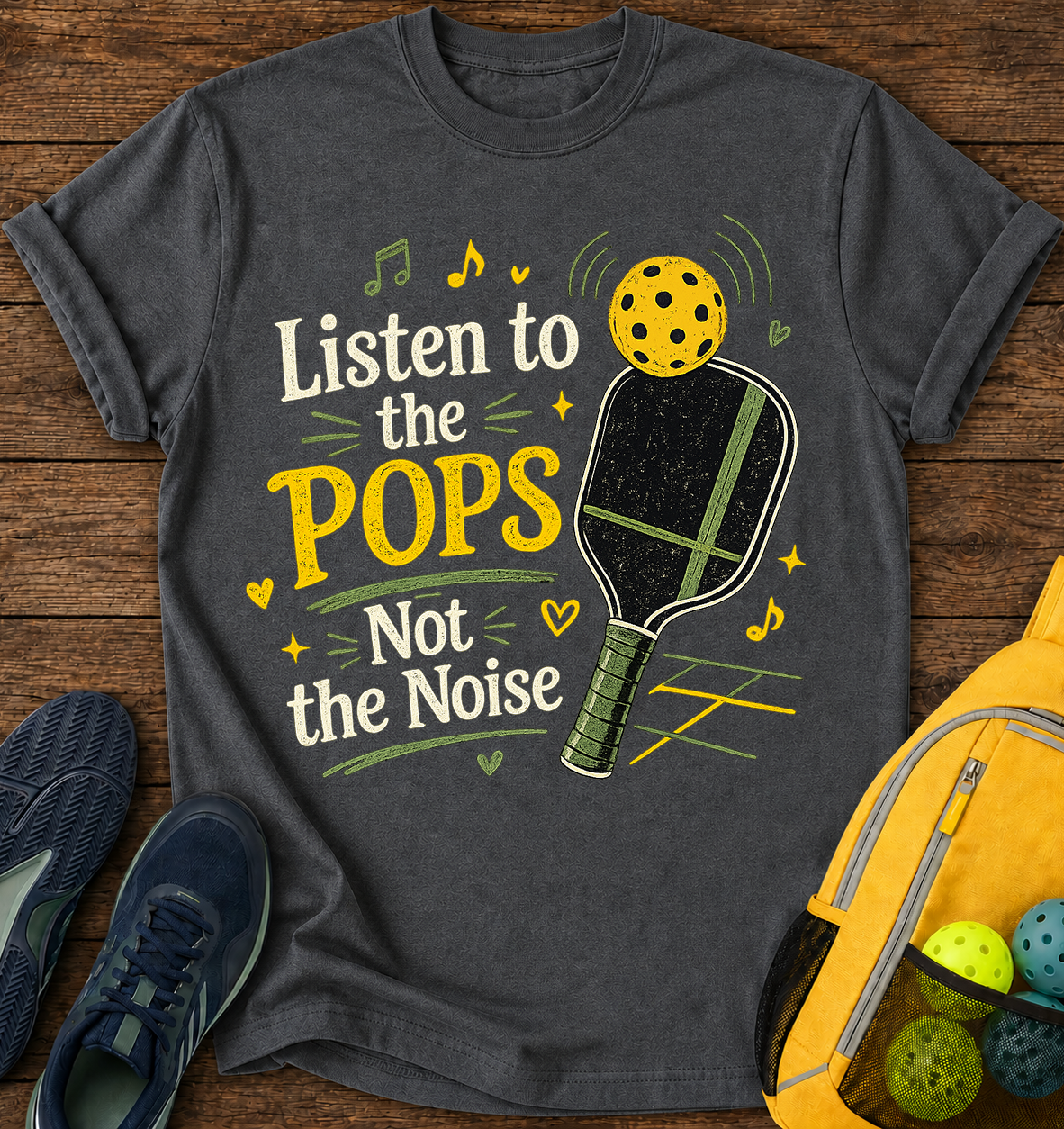 Listen To the POPS Not The Noise - T-Shirt