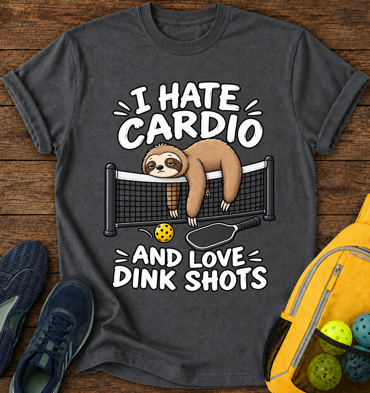 I Hate Cardio and Love Dink Shots - T-Shirt