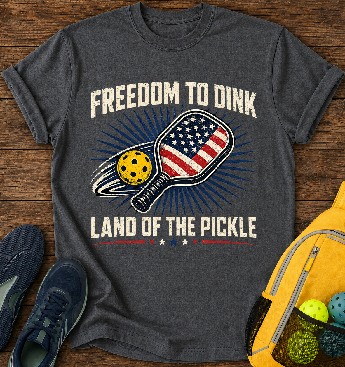 Freedom To Dink Land Of the Pickle - T-Shirt