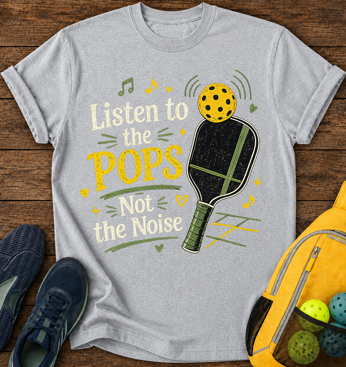 Listen To the POPS Not The Noise - T-Shirt