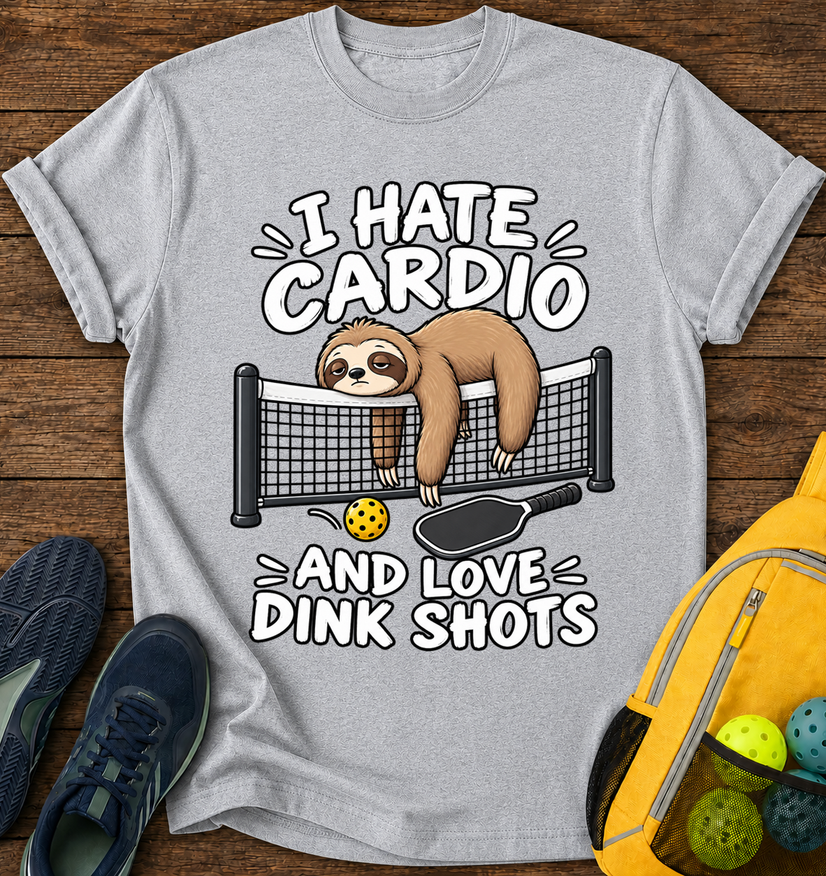 I Hate Cardio and Love Dink Shots - T-Shirt