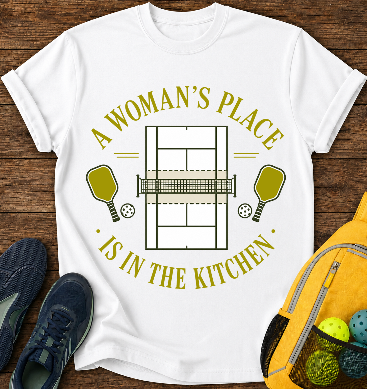 A Woman's Place is in The Kitchen - T-Shirt
