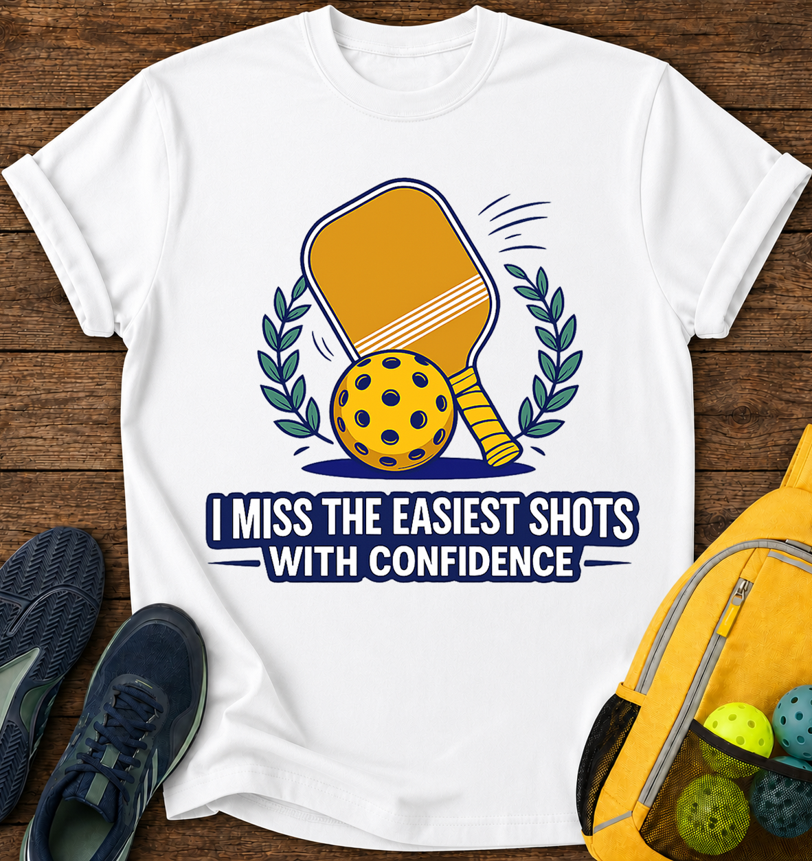 I Miss The Easiest Shots With Confidence - T-Shirt