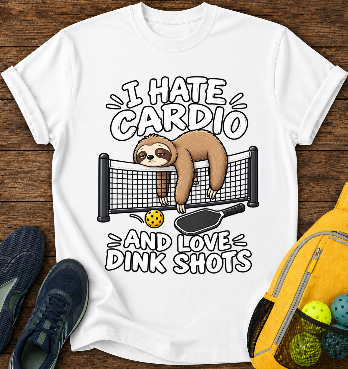 I Hate Cardio and Love Dink Shots - T-Shirt